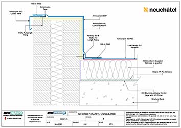 ASG-14b Adhered Parapet - Uninsulated