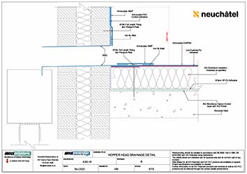 ASG-16 Hopper Head Drainage Detail