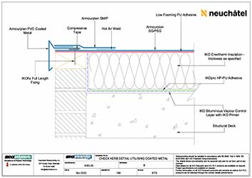 ASG-2b Check Kerb Detail Utilising Coated Metal