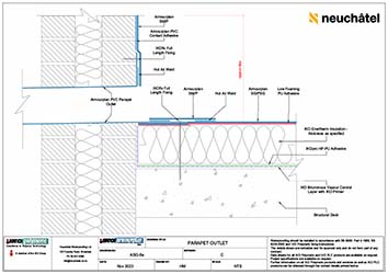 ASG-6e Parapet Outlet