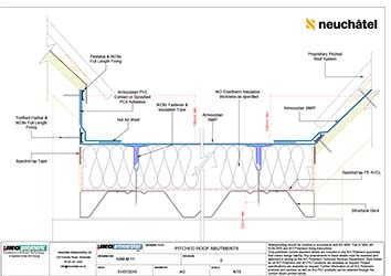 ASM-M-11 Mechanically Fastened Roofing Pitched Roof Abutments