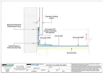 ASM-T-10-C Cold Roofing Upstand Cladding Abutment