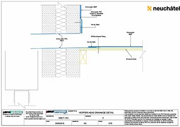 ASM-T-16-C Cold Roofing Hopper Head Drainage Detail