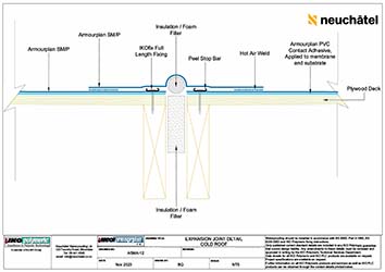 ASMA-12 Expansion Joint Detail Cold Roof