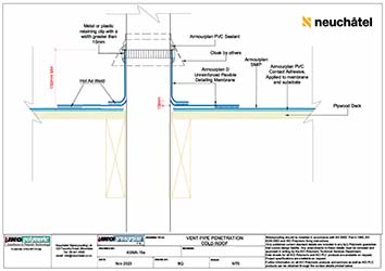 ASMA-15a Vent Pipe Penetration Cold Roof