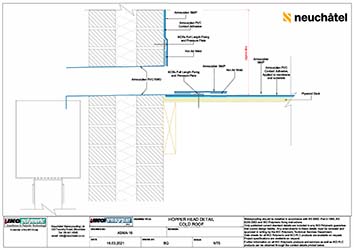 ASMA-16 Hopper Head Drainage Detail Cold Roof