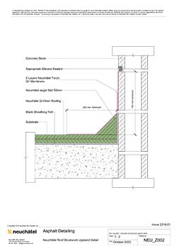 NEU_Z002 2018 1 Neuchâtel Roof Blockwork Upstand Detail