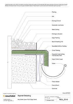 NEU_Z010 2018 1 Neuchâtel Green Roof Edge Detail